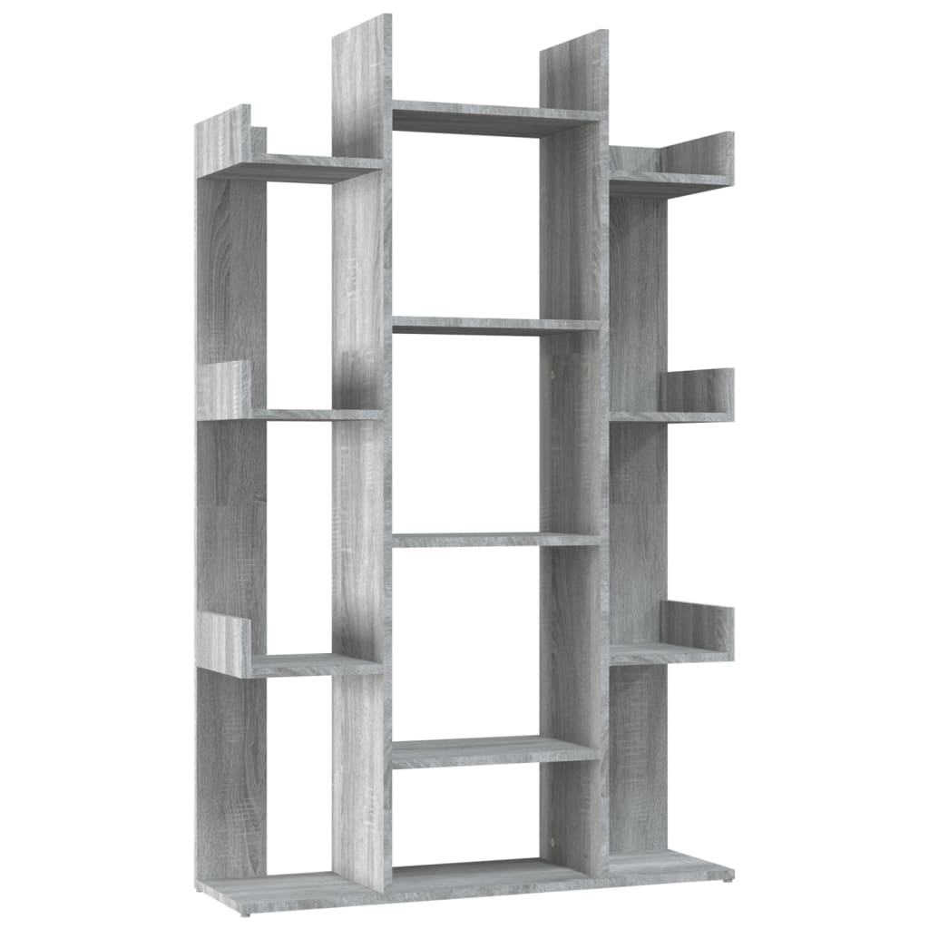 Boekenkast 86X25,5X40 Cm Bewerkt Hout Eiken Grijs sonoma