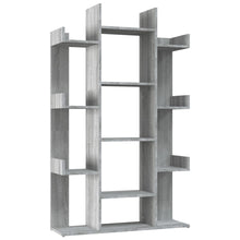 Boekenkast 86X25,5X40 Cm Bewerkt Hout Eiken Grijs sonoma