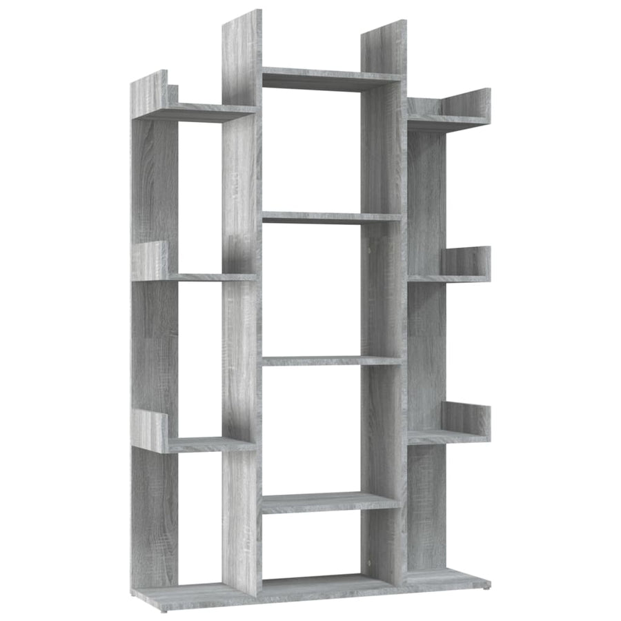 Boekenkast 86X25,5X40 Cm Bewerkt Hout Eiken Grijs sonoma