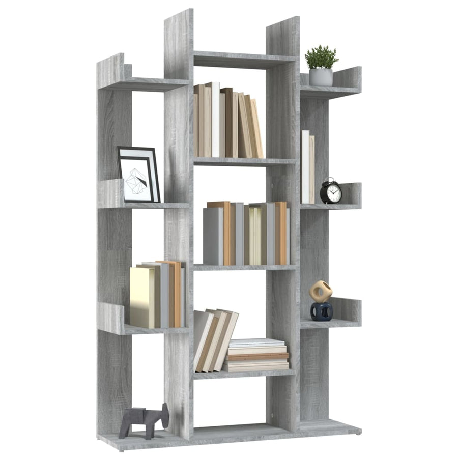 Boekenkast 86X25,5X40 Cm Bewerkt Hout Eiken Grijs sonoma