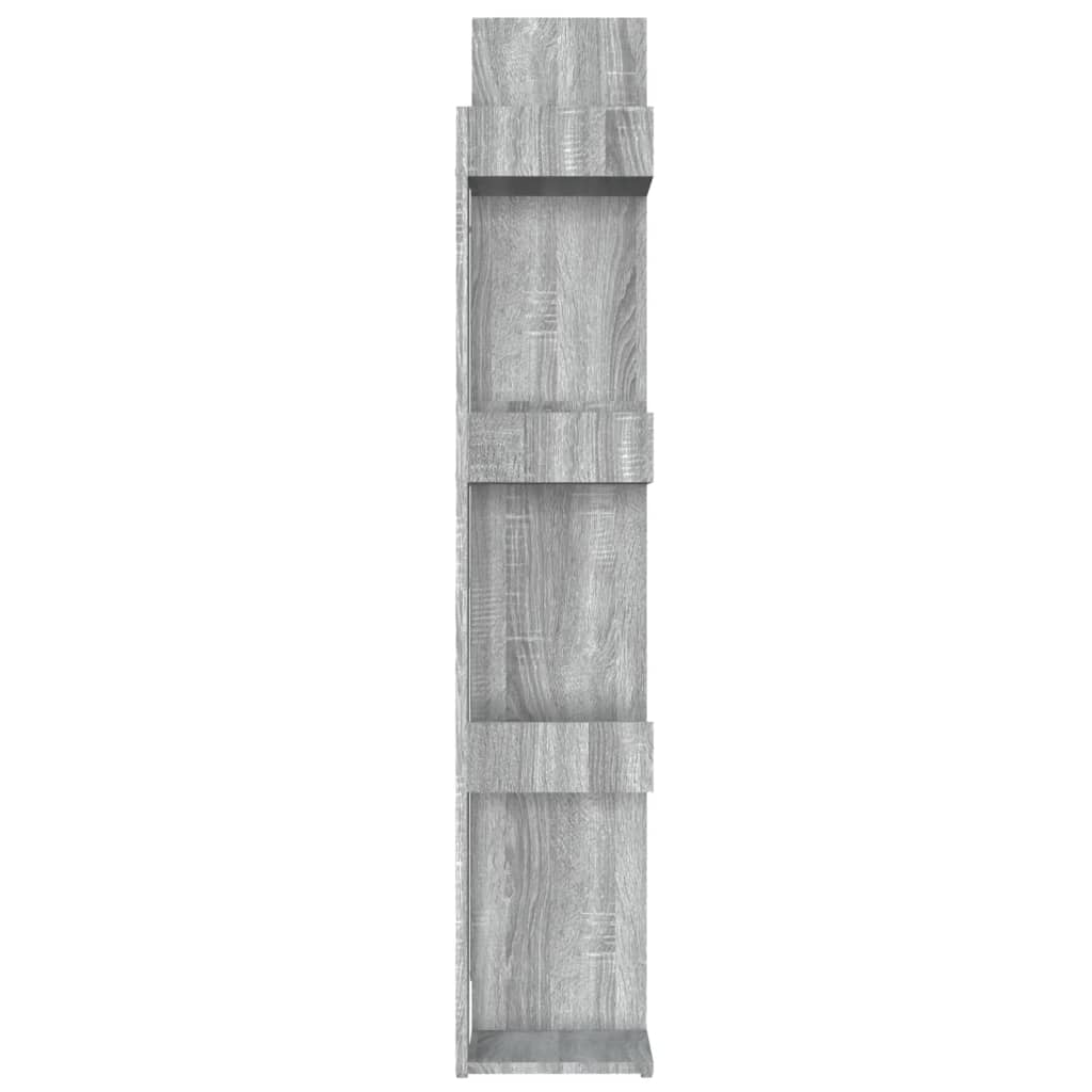 Boekenkast 86X25,5X40 Cm Bewerkt Hout Eiken Grijs sonoma