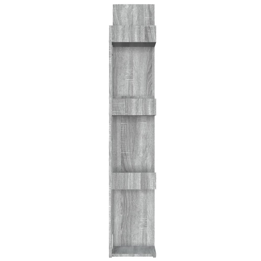 Boekenkast 86X25,5X40 Cm Bewerkt Hout Eiken Grijs sonoma