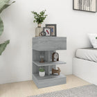 Nightstands 2 pcs 40x35x65 cm engineered wood grey Sonoma oak