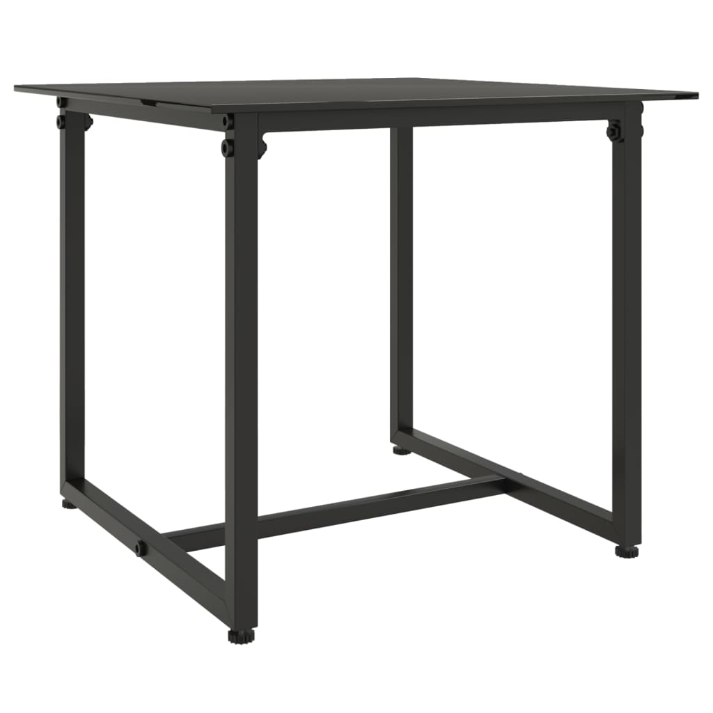 -Delige Loungeset Met Kussens Poly Rattan Zwart 1 Met rugkussen