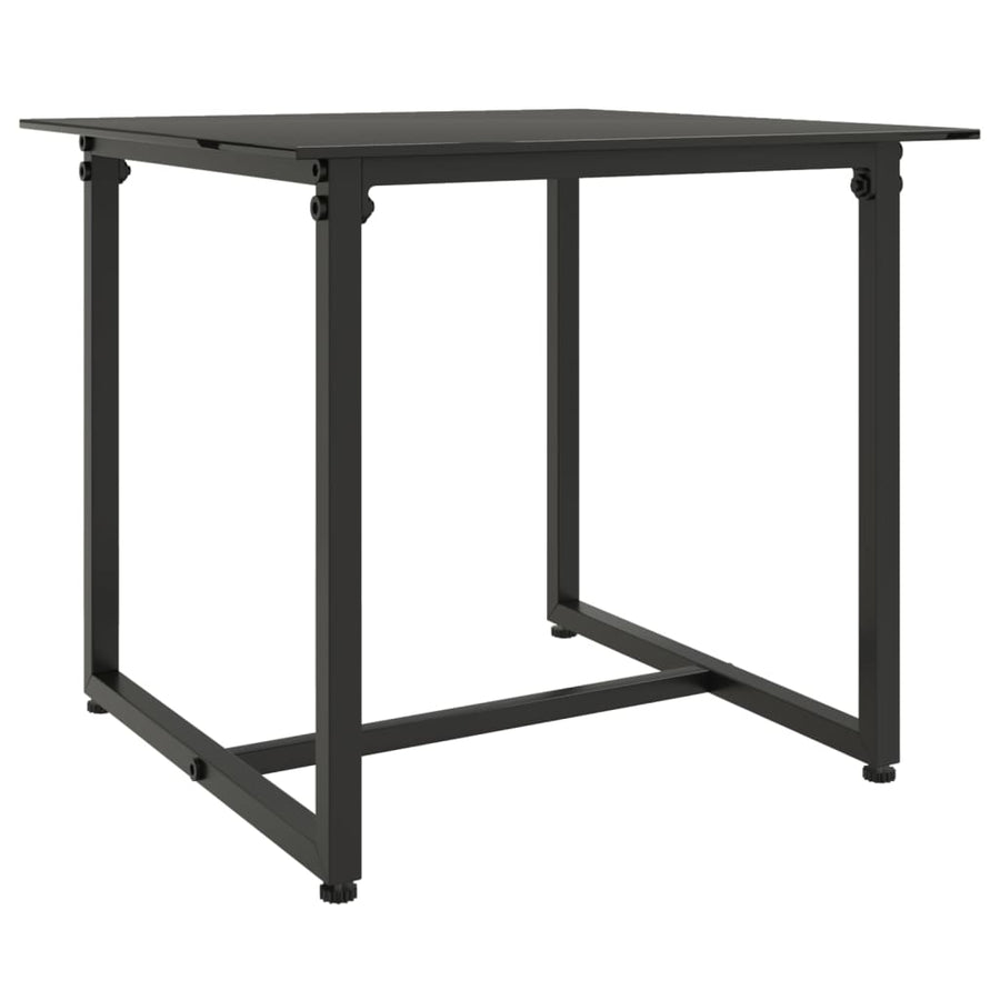 -Delige Loungeset Met Kussens Poly Rattan Zwart 1 Met rugkussen