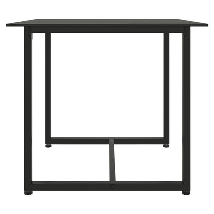 -Delige Loungeset Met Kussens Poly Rattan Zwart 1 Met rugkussen