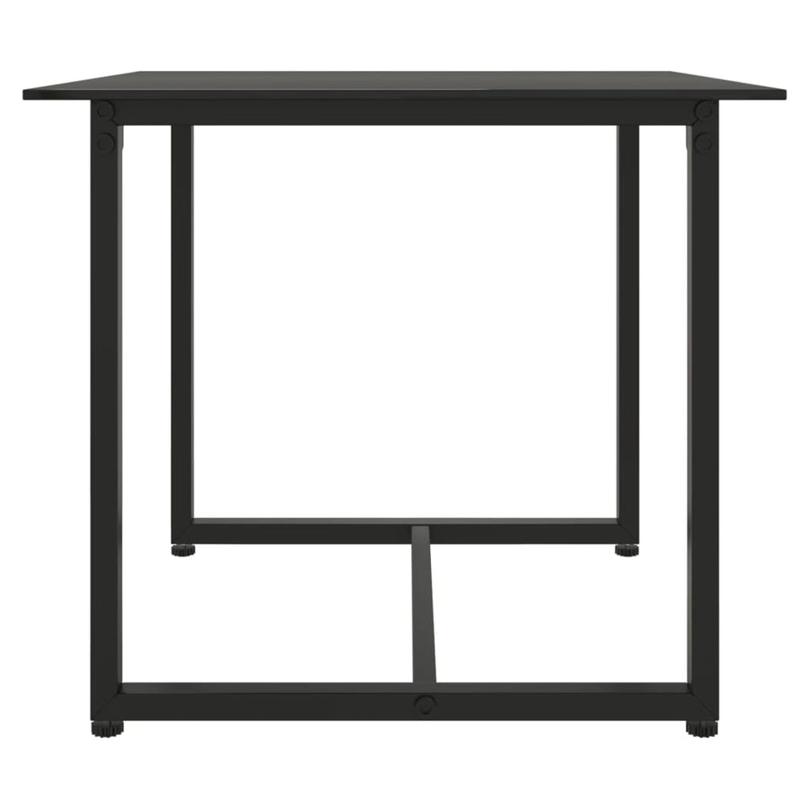 -Delige Loungeset Met Kussens Poly Rattan Zwart 1 Met rugkussen