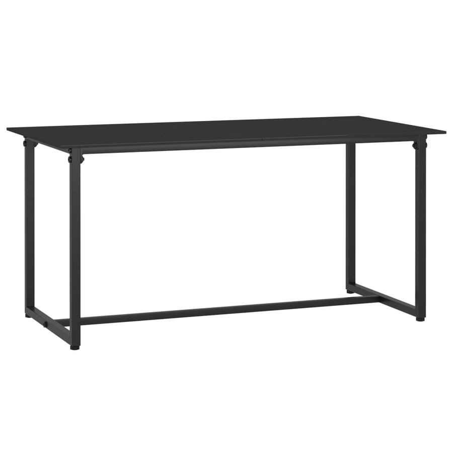 -Delige Loungeset Met Kussens Poly Rattan Zwart Zonder rugkussen
