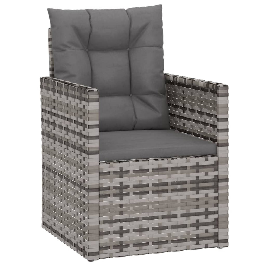 Loungeset Met Kussens Poly Rattan 4