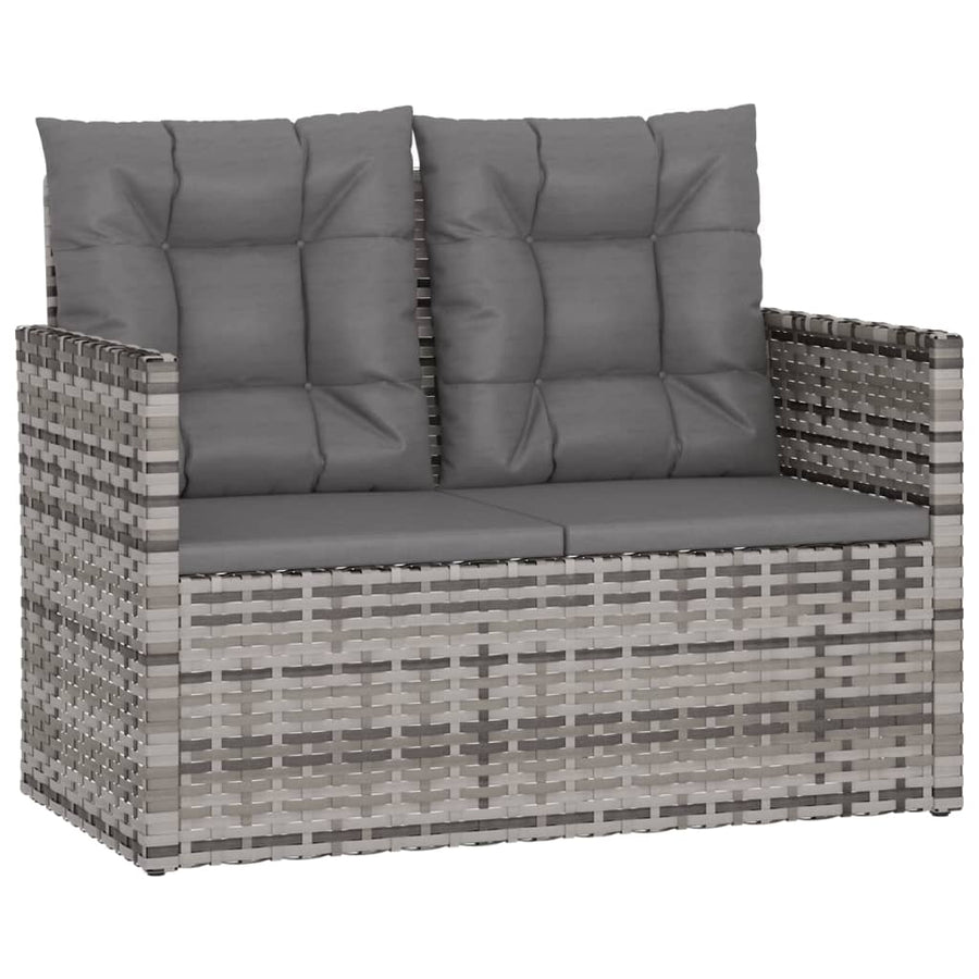Loungeset Met Kussens Poly Rattan 4