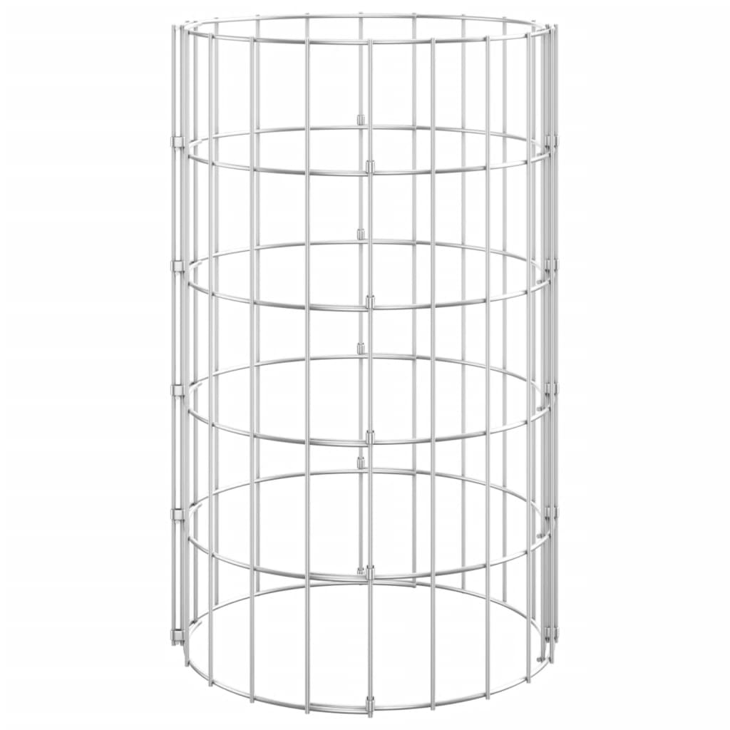 Gabion Paal Rond Ø30X50 Cm Gegalvaniseerd Staal Ø 30 x 50 cm