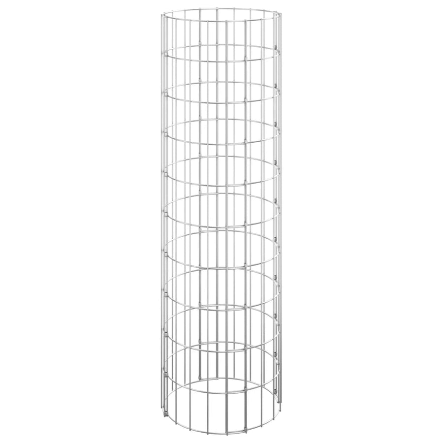 Gabion paal rond Ø30x100 cm gegalvaniseerd staal