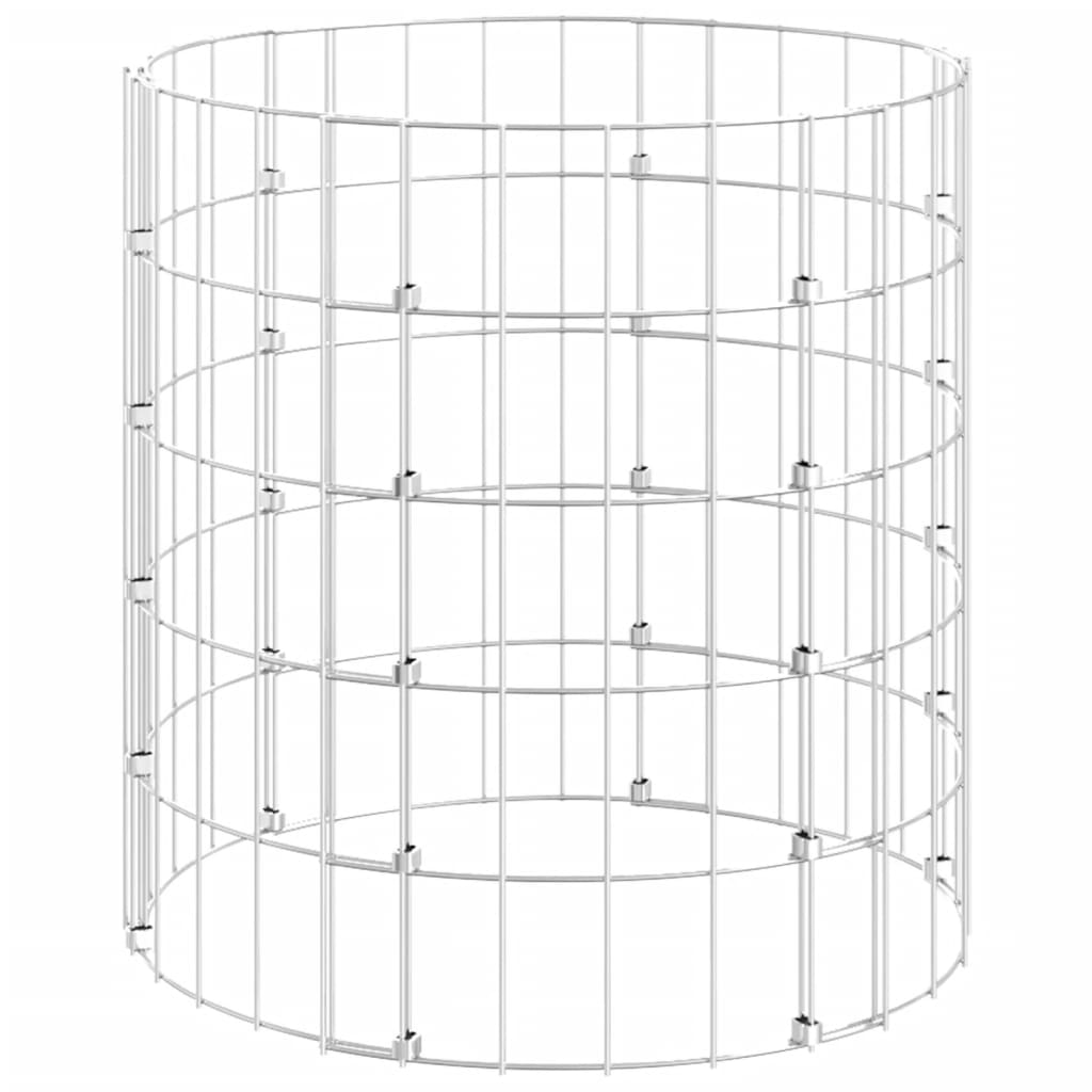 Gabion Paal Rond Ø50X50 Cm Gegalvaniseerd Staal Ø 50 x 50 cm