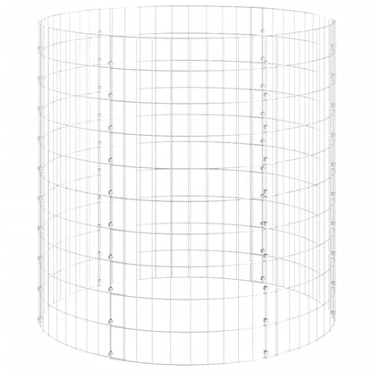 Gabion paal rond Ø100x100 cm gegalvaniseerd staal Ø 100 x 100 cm