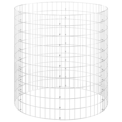Gabion paal rond Ø100x100 cm gegalvaniseerd staal Ø 100 x 100 cm