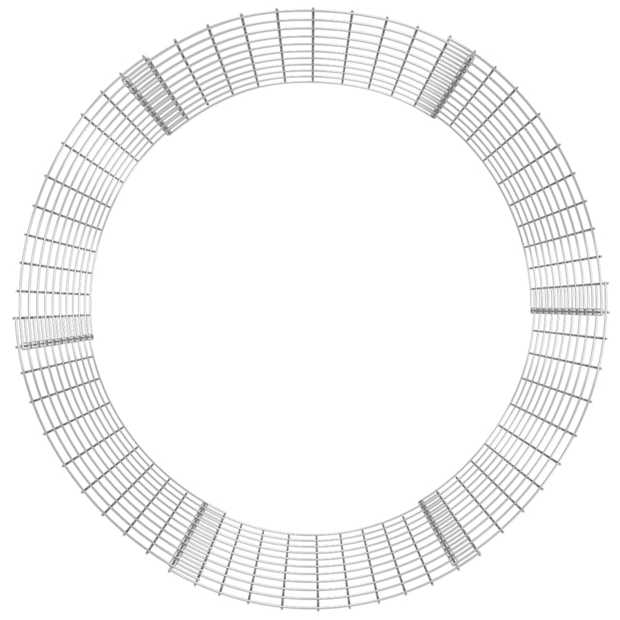 Gabion paal rond Ø100x100 cm gegalvaniseerd staal Ø 100 x 100 cm