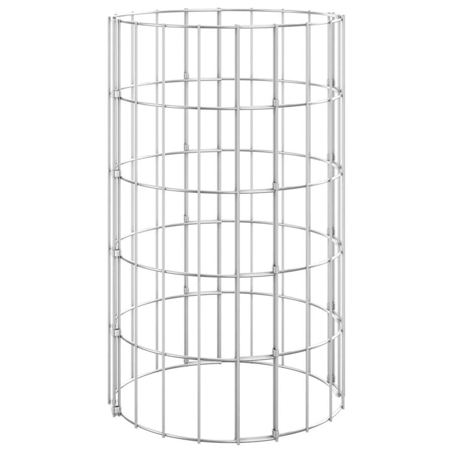 Gabion Plantenbakken 3 St Rond Verhoogd Ø30X50 Cm Staal Ø 30 x 50 cm (3 pcs)