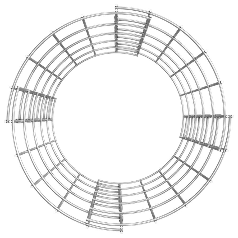 Gabion Plantenbakken 3 St Rond Verhoogd Ø30X50 Cm Staal Ø 30 x 50 cm (3 pcs)