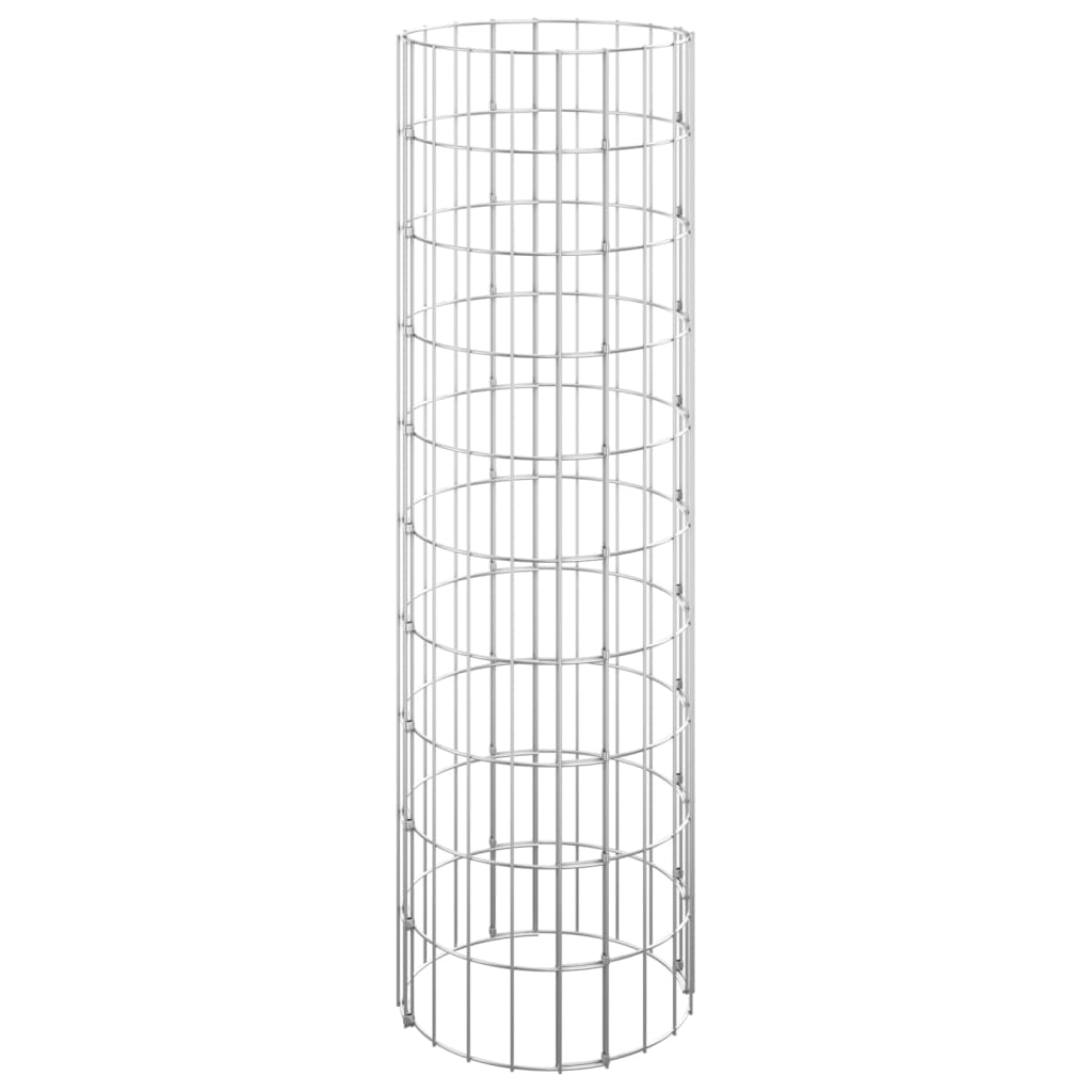 Gabion Plantenbakken 3 St Rond Verhoogd Ø30X00 Cm Staal Ø 30 x 100 cm (3 pcs)
