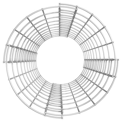 Gabion Plantenbakken 3 St Rond Verhoogd Ø30X00 Cm Staal Ø 30 x 100 cm (3 pcs)