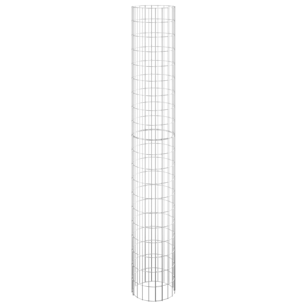 Gabion Plantenbakken 3 St Rond Verhoogd Ø30X200 Cm Staal Ø 30 x 200 cm (3 pcs)
