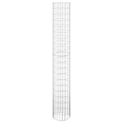 Gabion Plantenbakken 3 St Rond Verhoogd Ø30X200 Cm Staal Ø 30 x 200 cm (3 pcs)