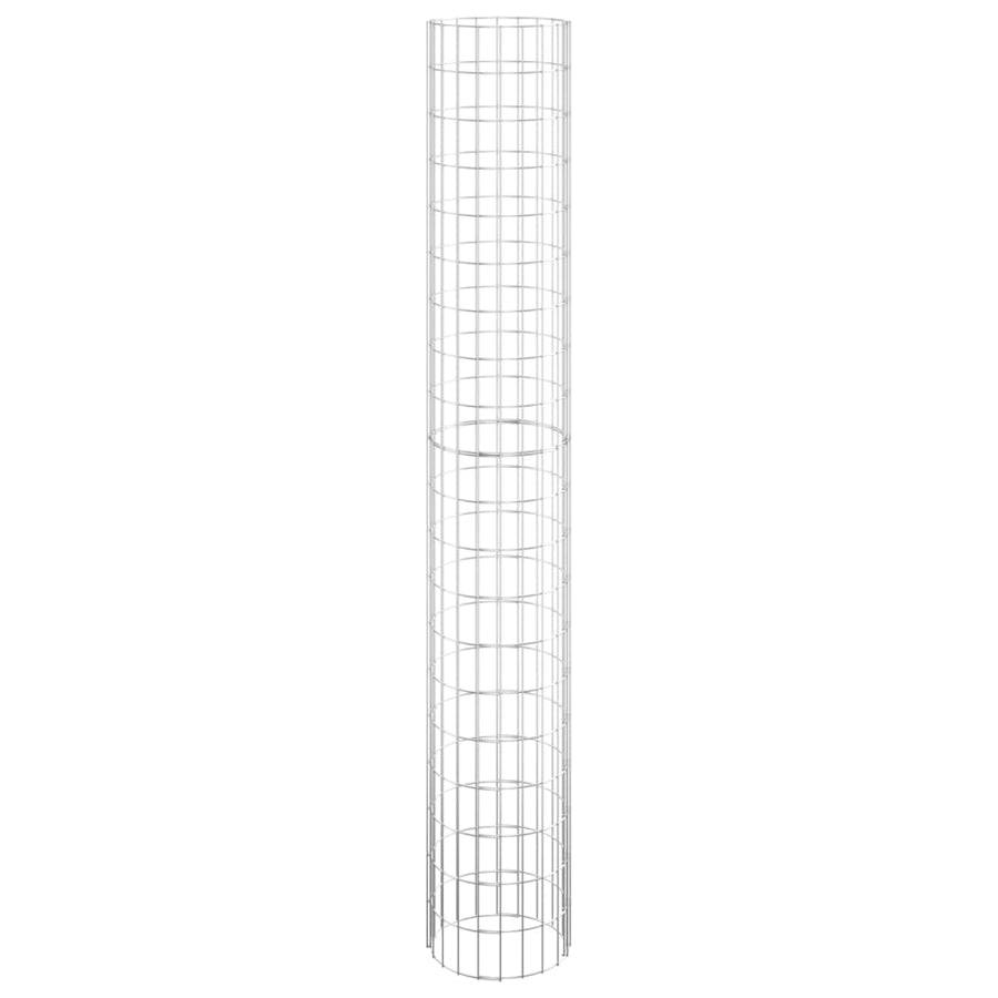 Gabion Plantenbakken 3 St Rond Verhoogd Ø30X200 Cm Staal Ø 30 x 200 cm (3 pcs)
