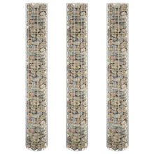 Gabion Plantenbakken 3 St Rond Verhoogd Ø30X200 Cm Staal Ø 30 x 200 cm (3 pcs)
