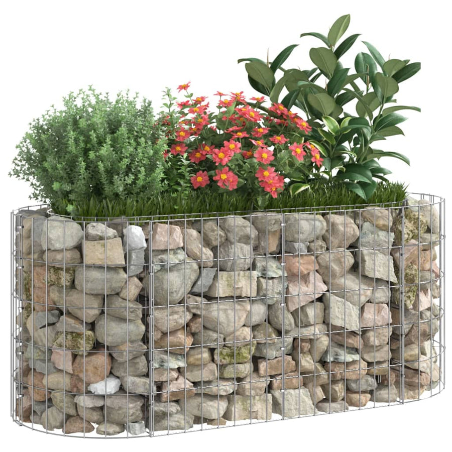 Gabion Plantenbak Verhoogd Gegalvaniseerd Ijzer 120 x 50 x 50 cm