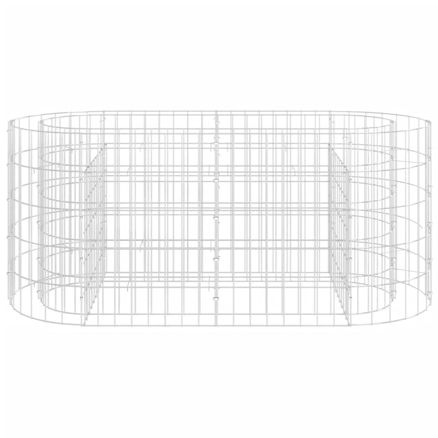 Gabion Plantenbak Verhoogd Gegalvaniseerd Ijzer 120 x 50 x 50 cm