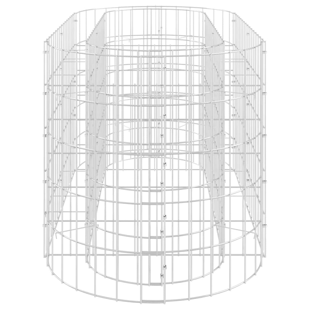 Gabion Plantenbak Verhoogd Gegalvaniseerd Ijzer 120 x 50 x 50 cm