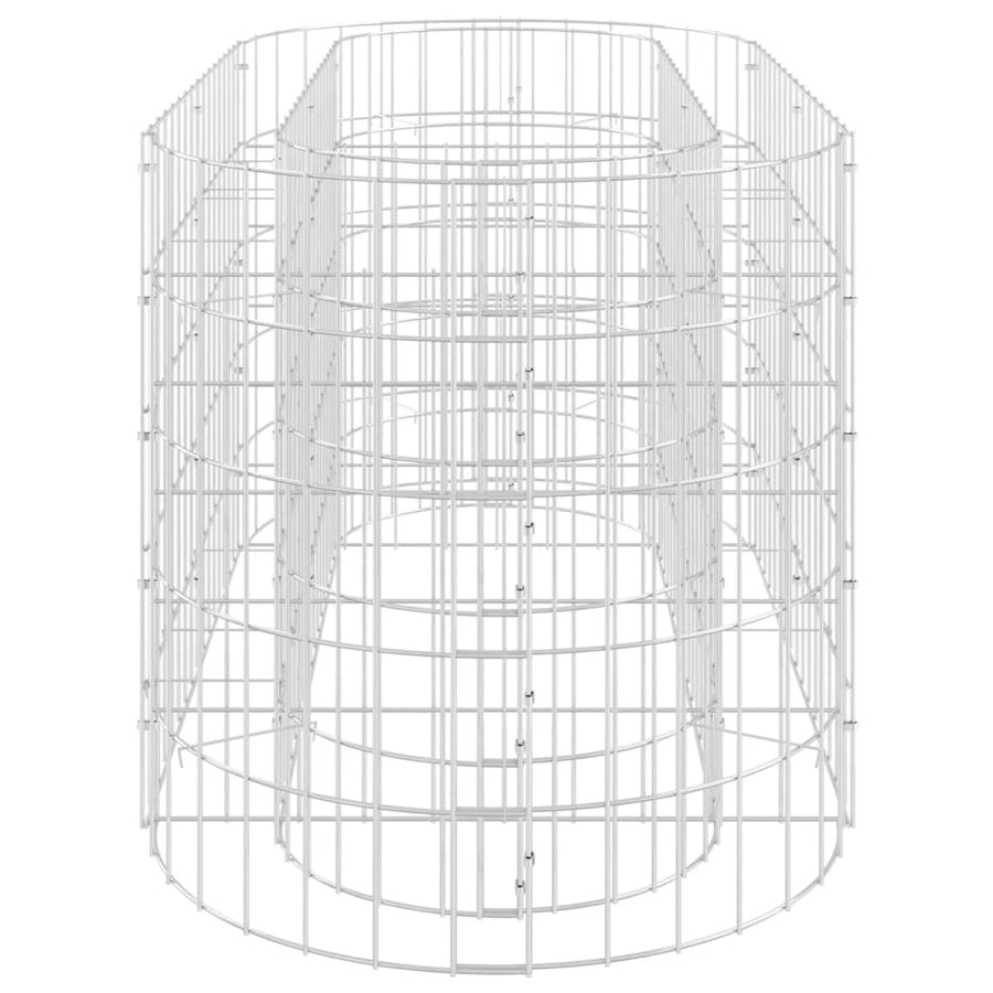 Gabion Plantenbak Verhoogd Gegalvaniseerd Ijzer 120 x 50 x 50 cm