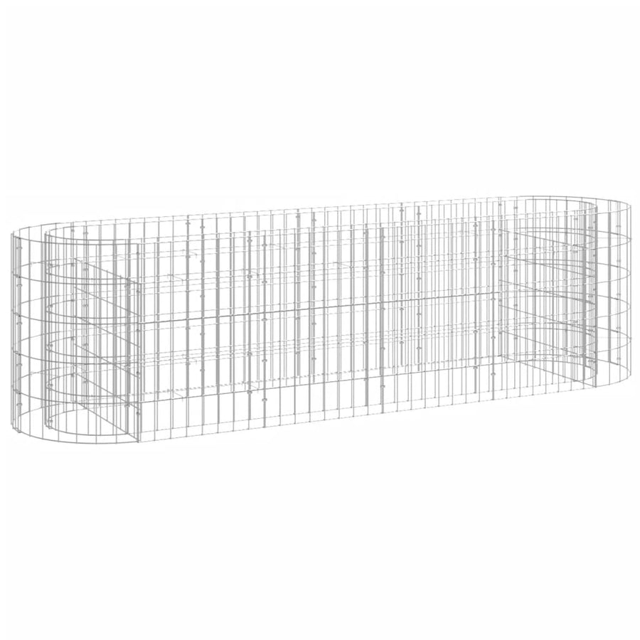Gabion Plantenbak Verhoogd Gegalvaniseerd Ijzer 190 x 50 x 50 cm
