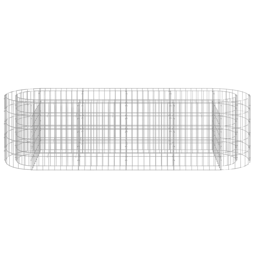 Gabion Plantenbak Verhoogd Gegalvaniseerd Ijzer 190 x 50 x 50 cm