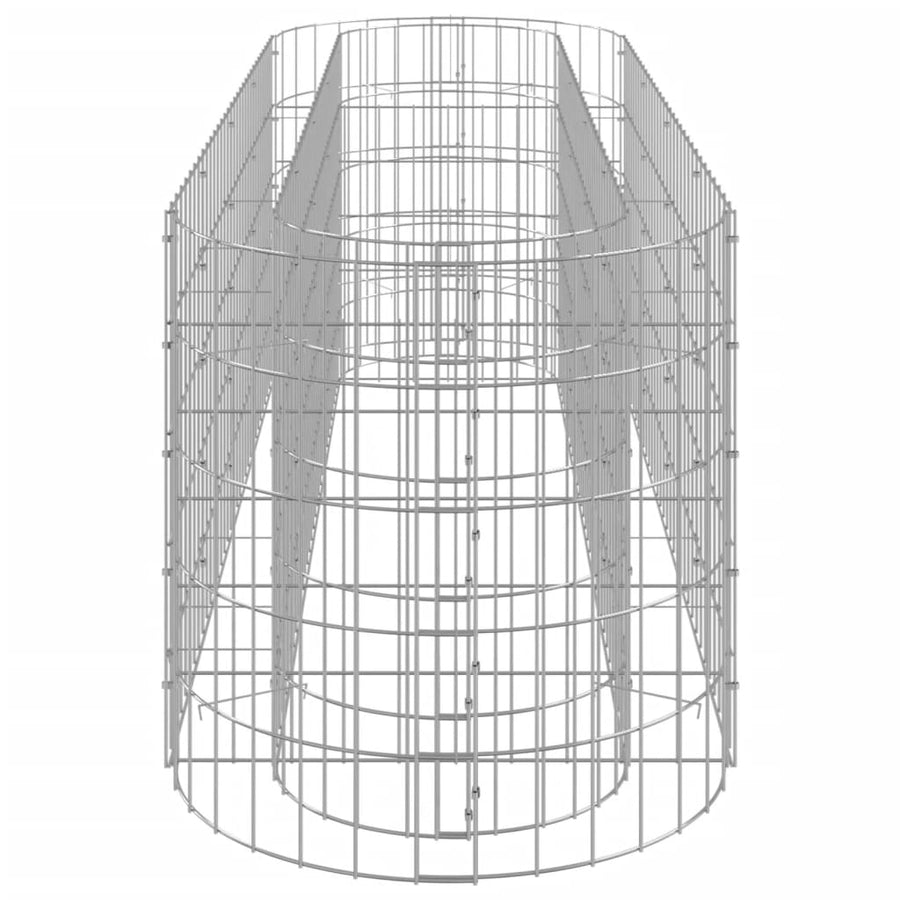 Gabion Plantenbak Verhoogd Gegalvaniseerd Ijzer 190 x 50 x 50 cm