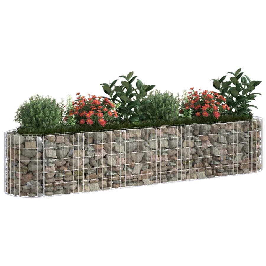 Gabion Plantenbak Verhoogd Gegalvaniseerd Ijzer 260 x 50 x 50 cm