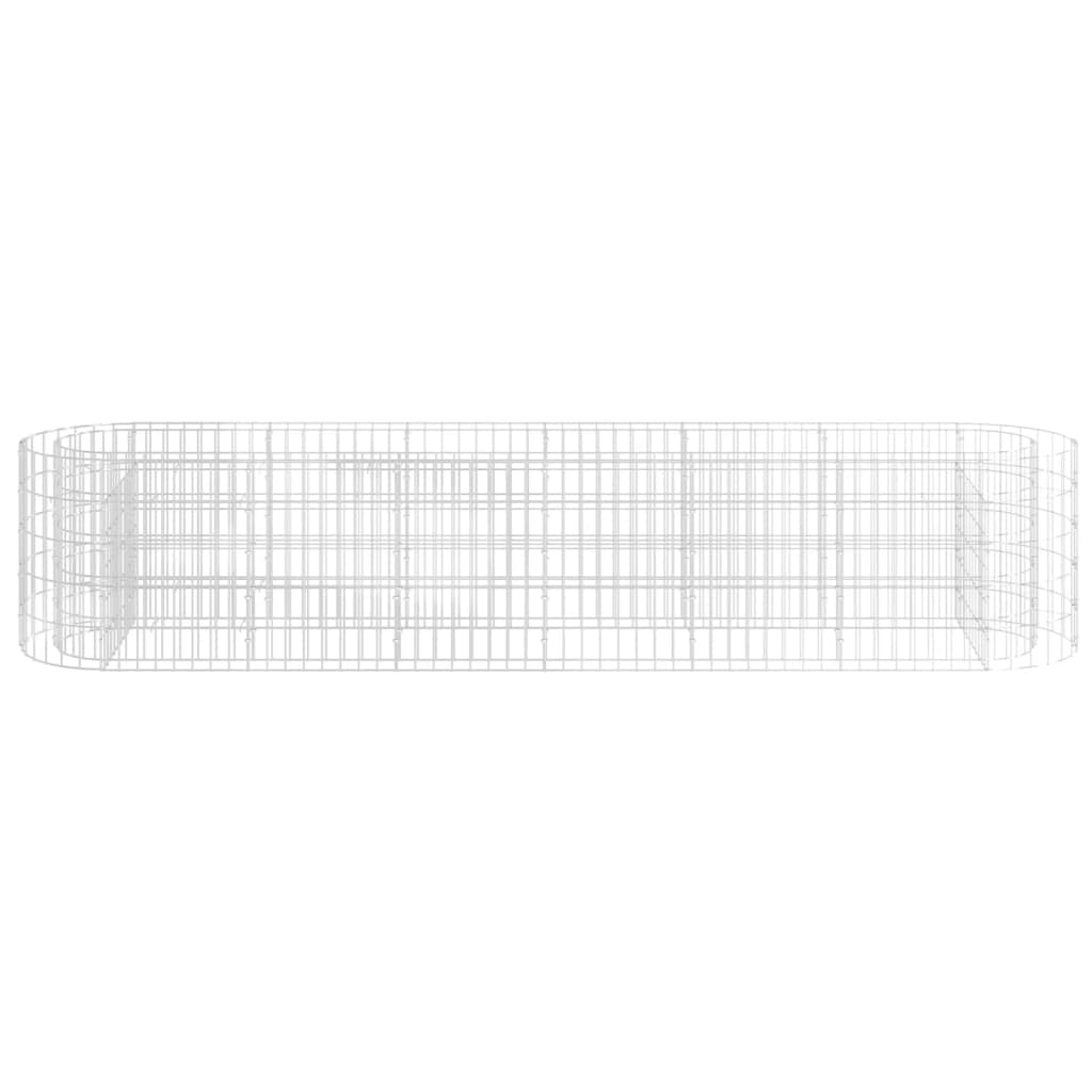 Gabion Plantenbak Verhoogd Gegalvaniseerd Ijzer 260 x 50 x 50 cm