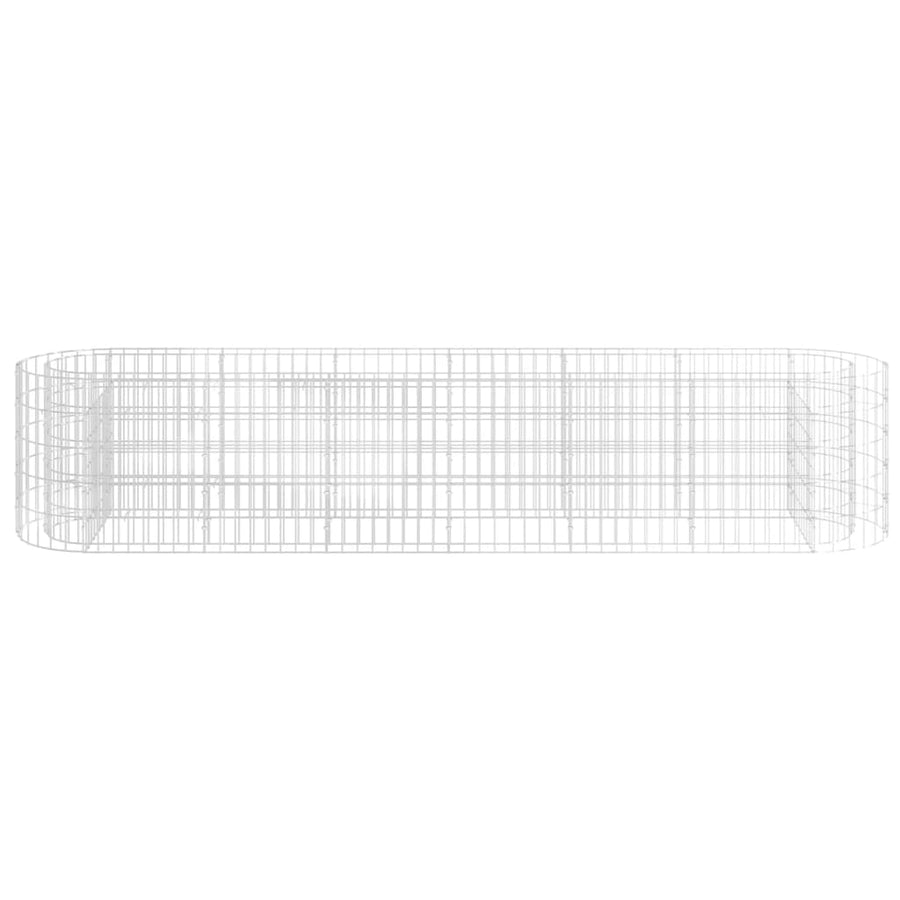 Gabion Plantenbak Verhoogd Gegalvaniseerd Ijzer 260 x 50 x 50 cm