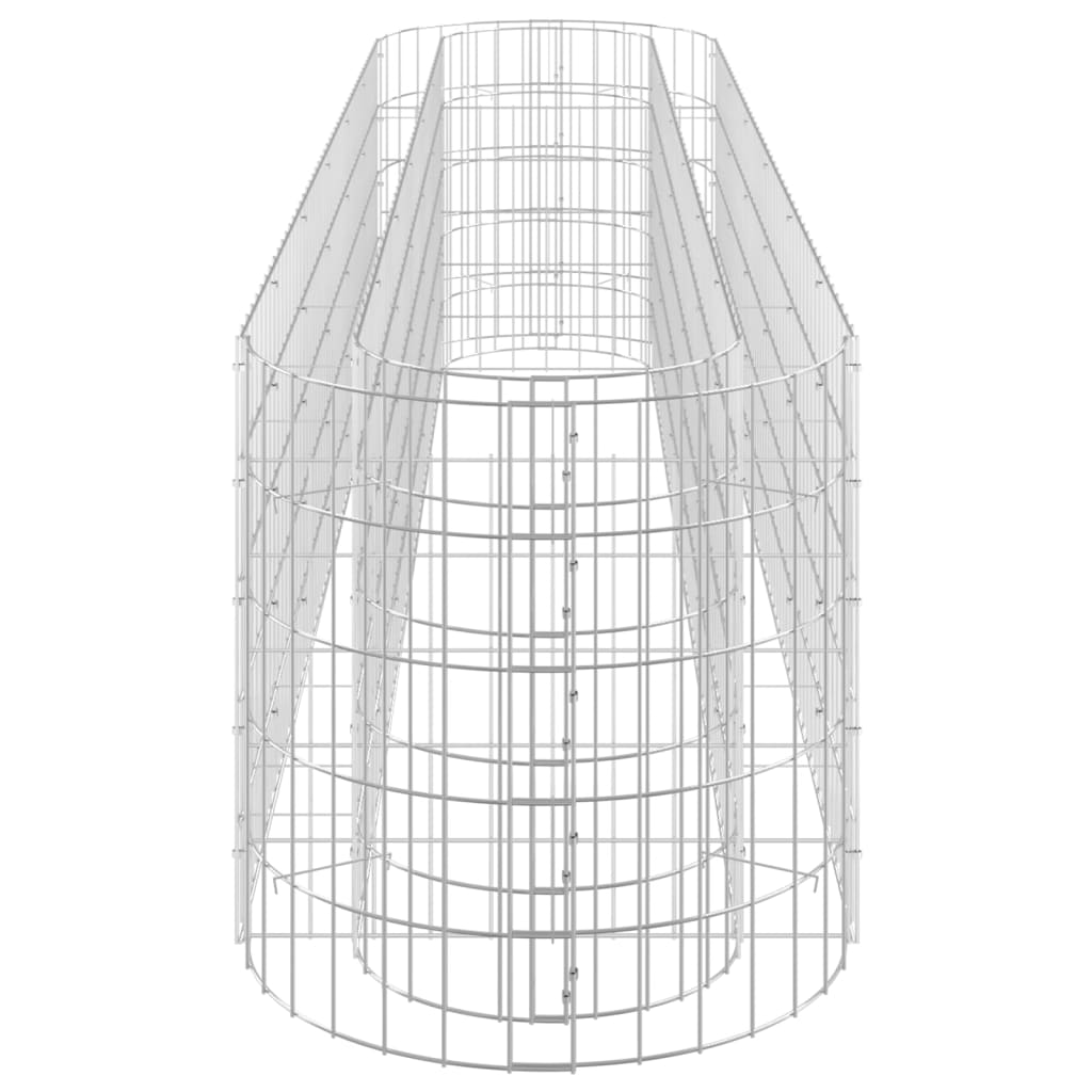 Gabion Plantenbak Verhoogd Gegalvaniseerd Ijzer 260 x 50 x 50 cm