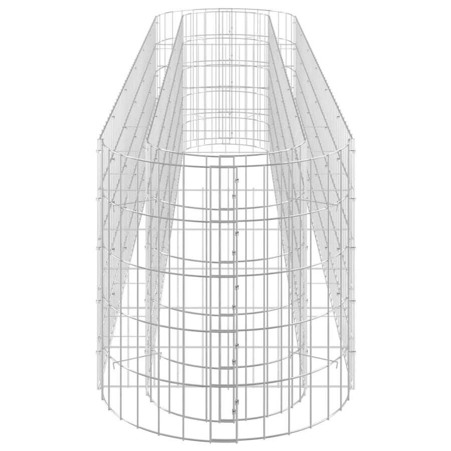 Gabion Plantenbak Verhoogd Gegalvaniseerd Ijzer 260 x 50 x 50 cm