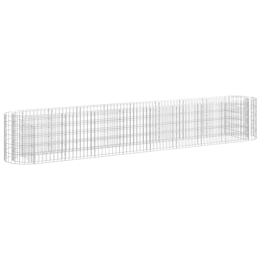 Gabion Plantenbak Verhoogd Gegalvaniseerd Ijzer 330 x 50 x 50 cm