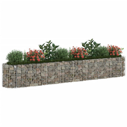 Gabion Plantenbak Verhoogd Gegalvaniseerd Ijzer 330 x 50 x 50 cm