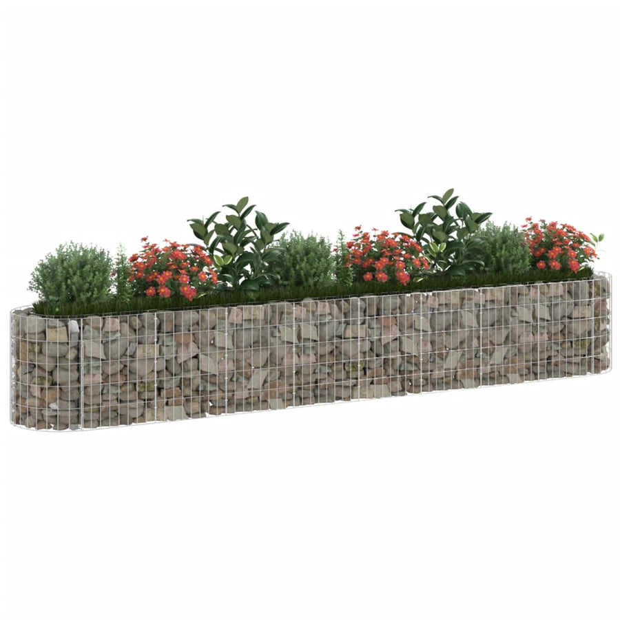 Gabion Plantenbak Verhoogd Gegalvaniseerd Ijzer 330 x 50 x 50 cm