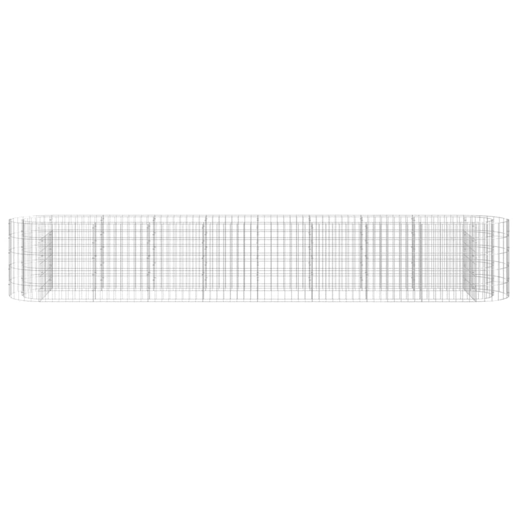 Gabion Plantenbak Verhoogd Gegalvaniseerd Ijzer 330 x 50 x 50 cm