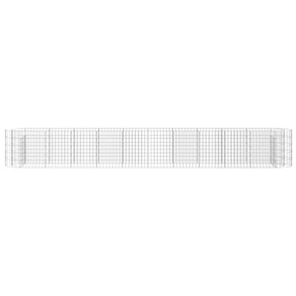 Gabion Plantenbak Verhoogd Gegalvaniseerd Ijzer 400 x 50 x 50 cm