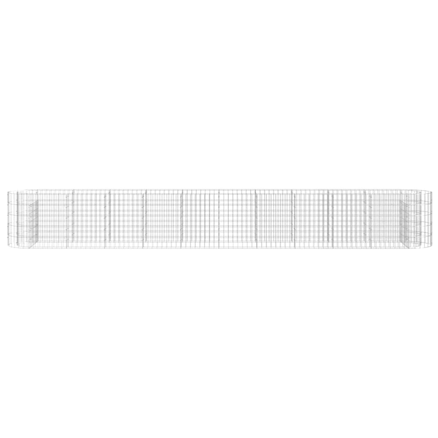 Gabion Plantenbak Verhoogd Gegalvaniseerd Ijzer 400 x 50 x 50 cm