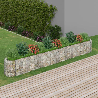 Gabion Plantenbak Verhoogd Gegalvaniseerd Ijzer 400 x 50 x 50 cm