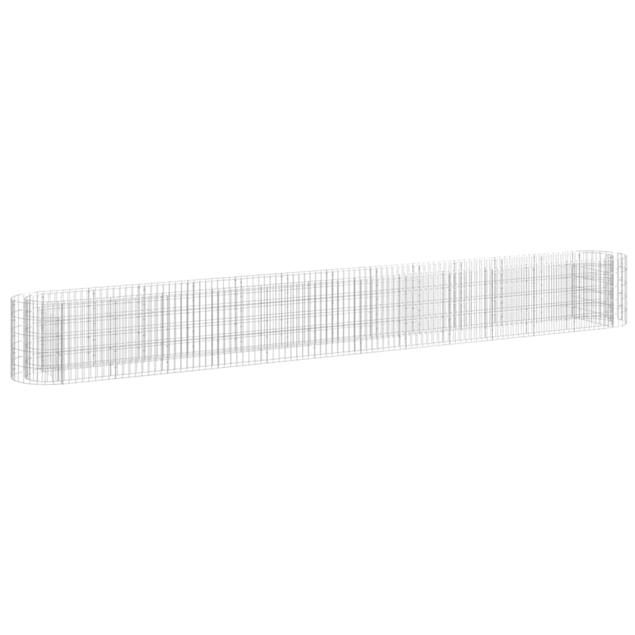 Gabion Plantenbak Verhoogd 470X50X50 Cm Gegalvaniseerd Ijzer