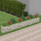 Raised gabion planter 470x50x50 cm galvanized iron