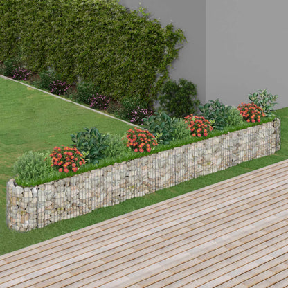 Gabion Plantenbak Verhoogd 470X50X50 Cm Gegalvaniseerd Ijzer
